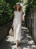 STAY WITH ME Tie Wrap Sleeveless Dress_Cream