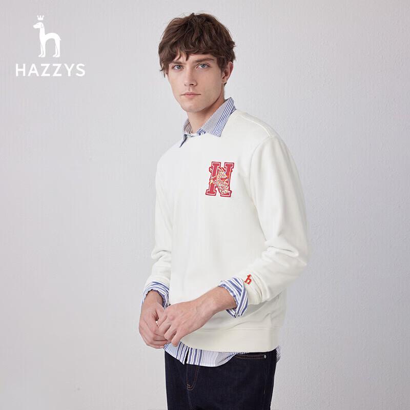 HAZZYS Men's Dragon Shadow Play Crewneck Sweatshirt