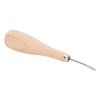 Curved Stitching Awl Accurate Spacing Steel Awl Tool Sewing Professional Ergonomic Awl Punch with Beech Handle for