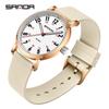 Sanda Fashion Slim Waterproof Sports Quartz Watch for Men & Women - Exam-Friendly, Fresh & Simple Design.