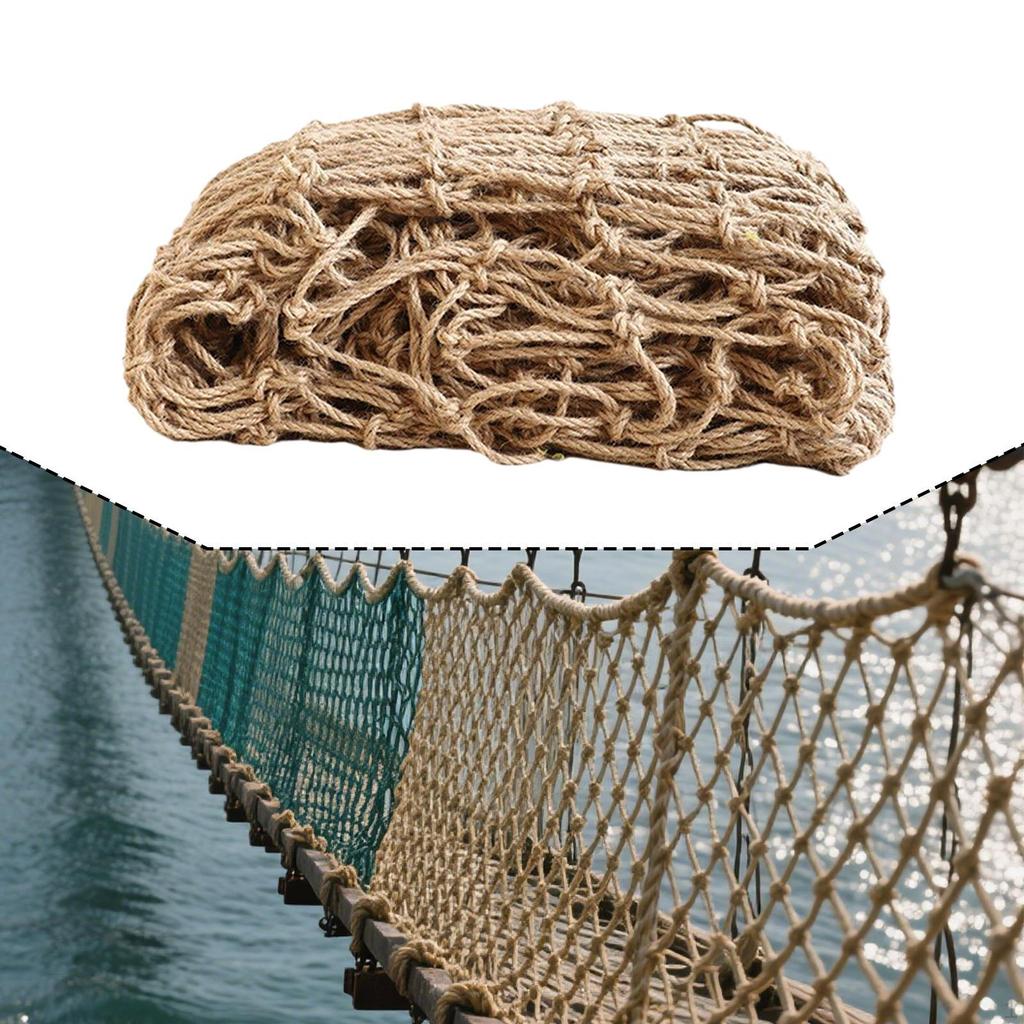 Climbing Net Hemp Rope Netting Multifunctional Accessories Heavy Duty for Truck Railing
