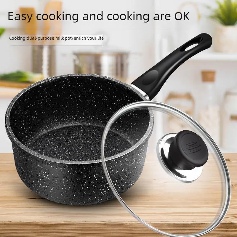 Μικρή Αντικολλητική Κατσαρόλα Yukihira από Πέτρα Maifan για Βρεφική Τροφή, Σούπα, Γάλα και Νουντλς για Φοιτητική Εστία