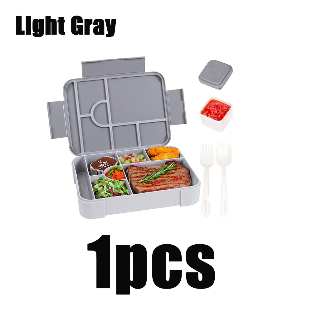 

1pc Large Capacity Bento Lunch Box Capacity Microwave Bento Box Leak-Proof Sealing Portable Divided Fresh-Keeping Food Container 1&1330ml&1