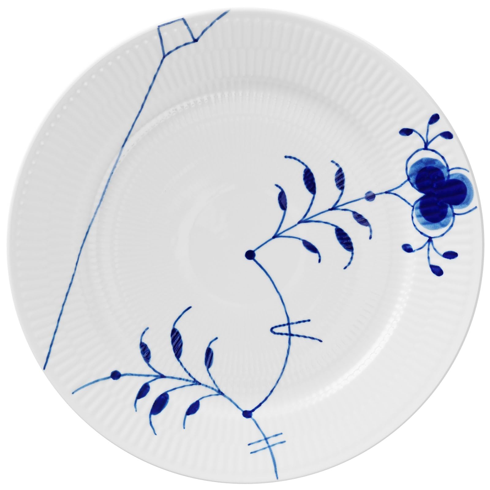 

[Официально импортировано] Royal Copenhagen Blue Fluted Mega Тарелка, 27см (нет. 9), Идеально в качестве свадебного подарка, 1073146