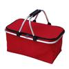 Cestino pieghevole per picnic, campeggio, shopping, isolato, borsa frigo, borsa a mano con cerniera, borse impermeabili