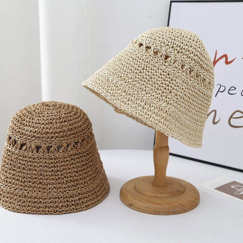 

Straw Straw Hat for Women Foldable Bucket Hat Visor Hat Panama Hat For Women чёрный