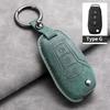 Leather 3 Buttons Car Flip Key Case Cover for Ford Figo 2017 Mondeo 5 Ecosport Puma 2020 Fiesta Mk8 Everest Ranger Protector Fob