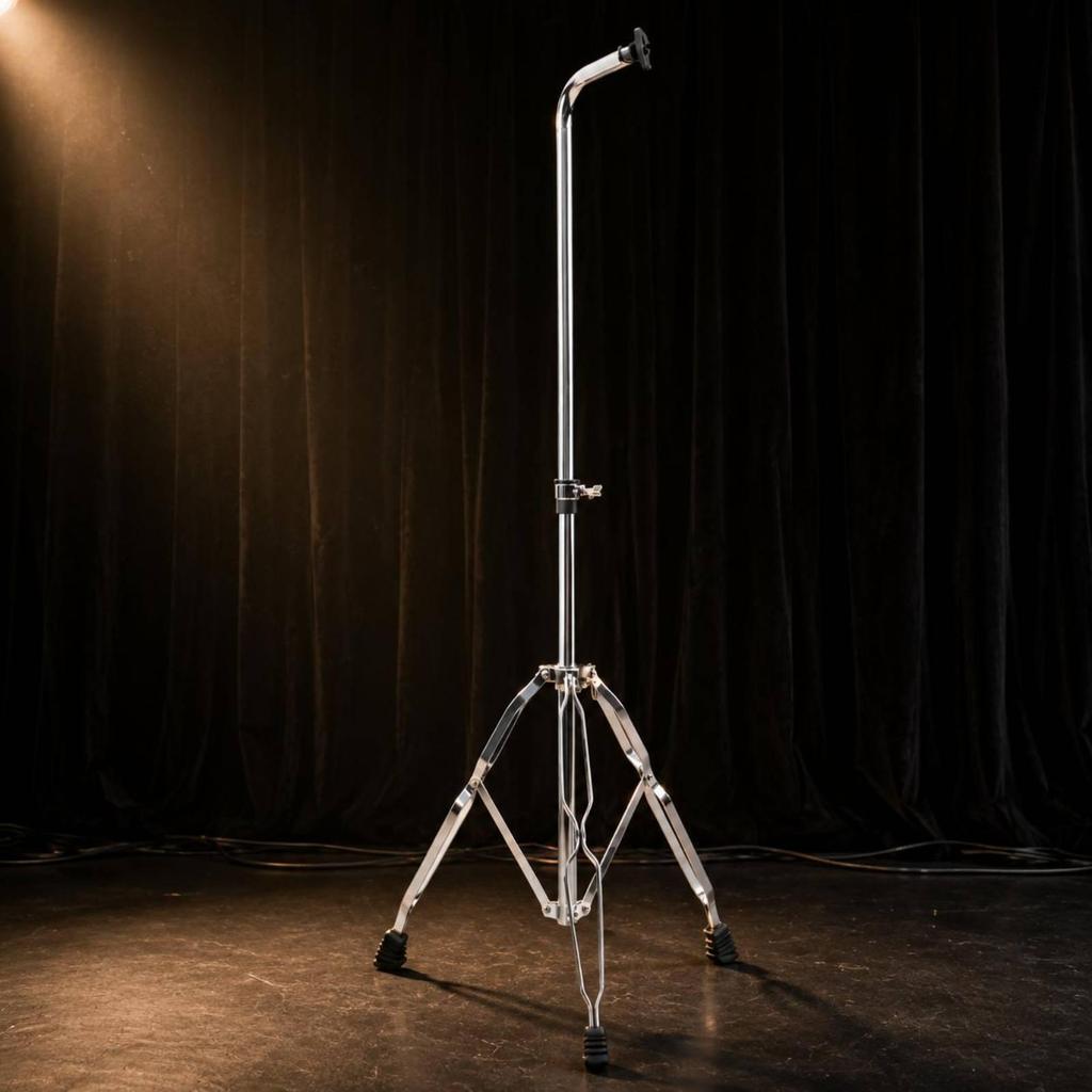 Floor Tripod Stand Detachable Wind Chime Stage Use Musical Equipment Black