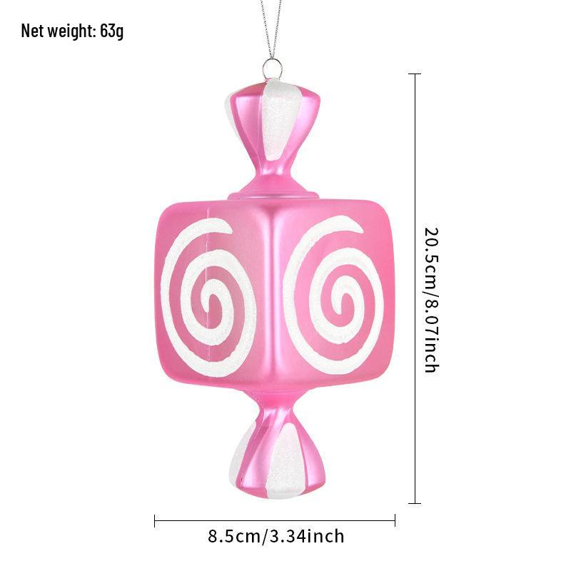 Electroplated Candy Pendants for Christmas Tree Decorations and Photography Props