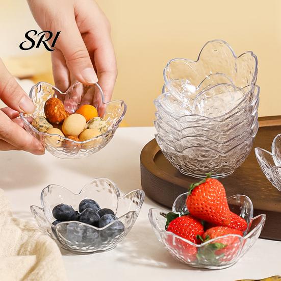 Japanese Style Sauce Bowl 5Pcs Sakura Dipping Dish PP Condiment Plate for Sushi Hot Pot BBQ Nesting Bowls BPA-Free Stackable And Cold Holder
