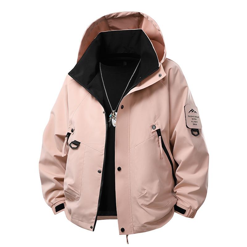 New Casual Jacket Men's Outdoor Tooling Jacket Men's Jacket Single Season Hooded Top