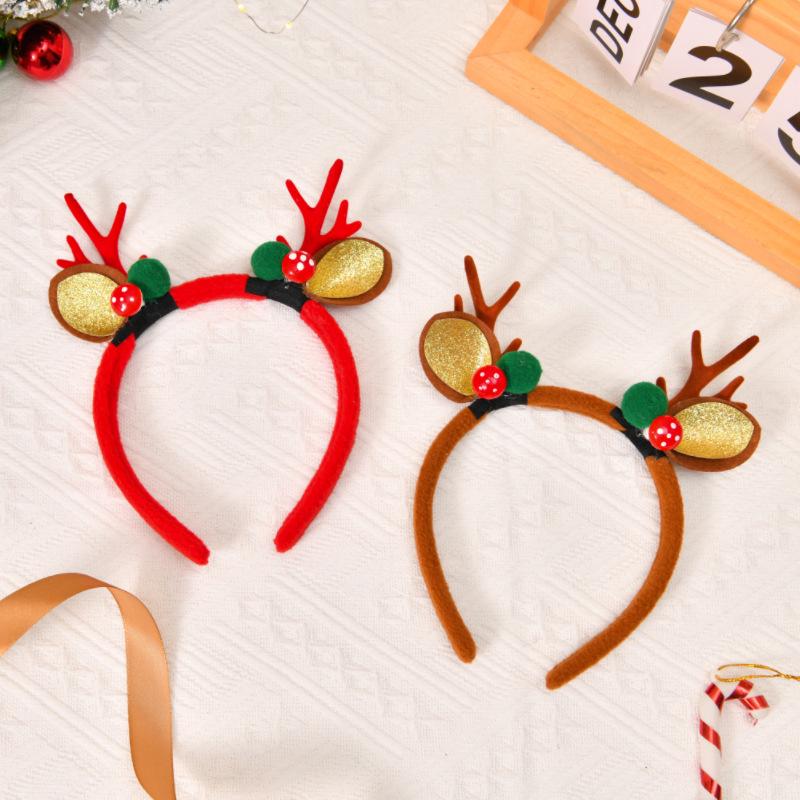 Mori Style Christmas Reindeer Antler Hair Clips & Headband - Cute Hair Accessories for Kids & Women