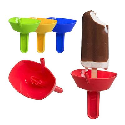 1PC Double Drip Proof Popsicle Holder Anti-flow Ice Cream Bracket Anti-drip Tray Portable Popsicle Protectors Kids Home Necessity