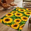 Sunflower Field Pattern Non-Slip Home Carpet Design for Office Decor Living Room Bedroom Gift