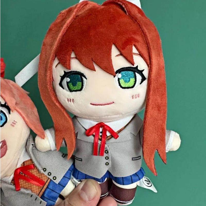 Anime Natsuki Plüschtier Doki Doki Literature Club Zubehör Weiche Stoffpuppe Schlüsselanhänger Cartoon Anhänger Für Fans Geburtstagsgeschenk