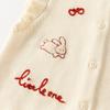 DAVE & BELLA Girls' Cotton Heart Pattern Knitted Vest