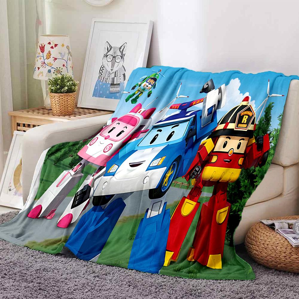 1pc Robotic Heroes Action flannel Blanket for Super Soft Cute Comfort Blanket for Travel Bedding Couch Sofa Blanket Y73061