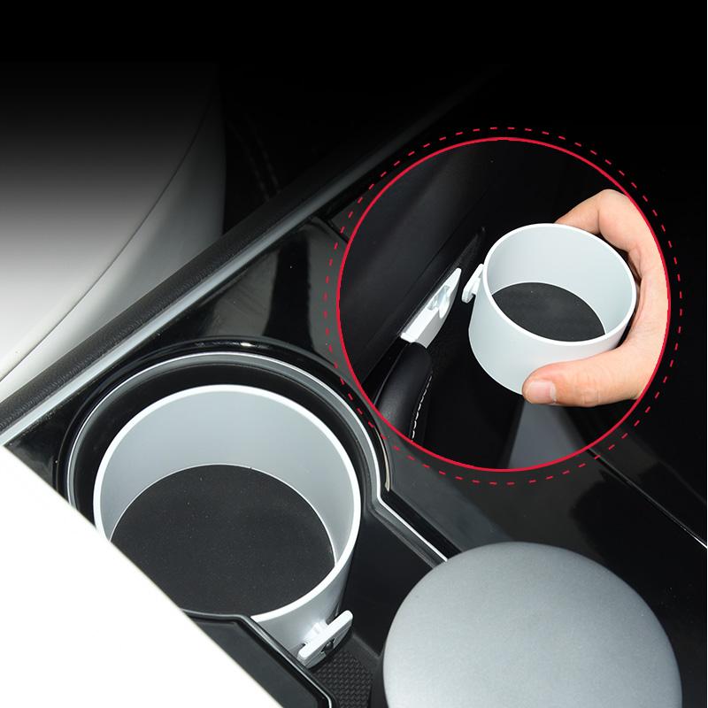 Car Door Cup Holder Multifunctional Water Cup Storage Box Car Accessories For Tesla Model 3 Model Y
