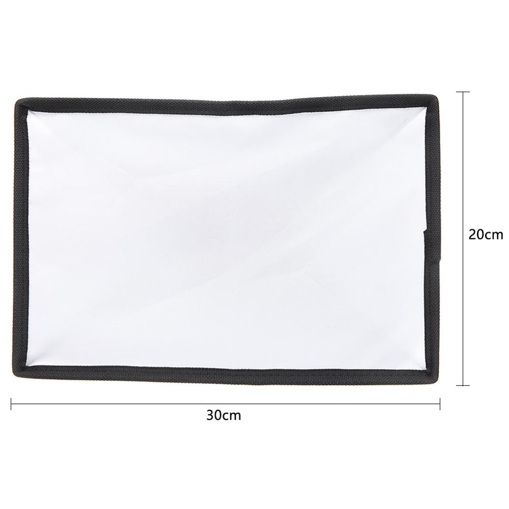 Photography Flash Diffuser Softbox Multi-function Portable Practical  Speedlight Soft Light Box Universal 20x30cm