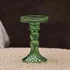 Creative High Footed Glass Candlestick Dining Table Wine Cabinet Decor Candle Stand Centerpiece for Table Wedding Dinning Party