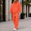 Men's Loose Fit Lined Hoodie and Wide Leg Cargo Pants Set Casual Outdoor Sports Tracksuit