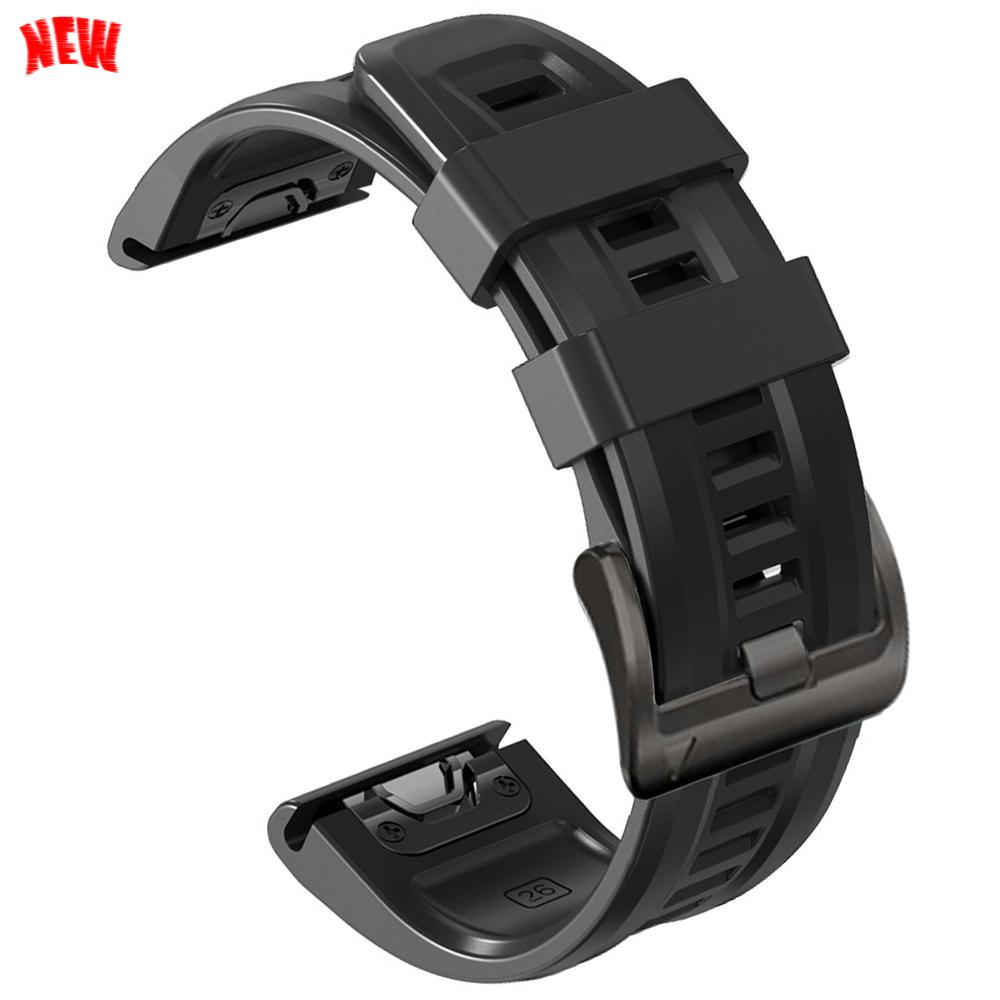 22mm 26mm Silicone QuickFit Sports Strap For Garmin Epix PRO Instinct 3 Quatix/DELTA/TACTIX/Fenix 6XPro 7 E 8pro 5XPlus Bracelet
