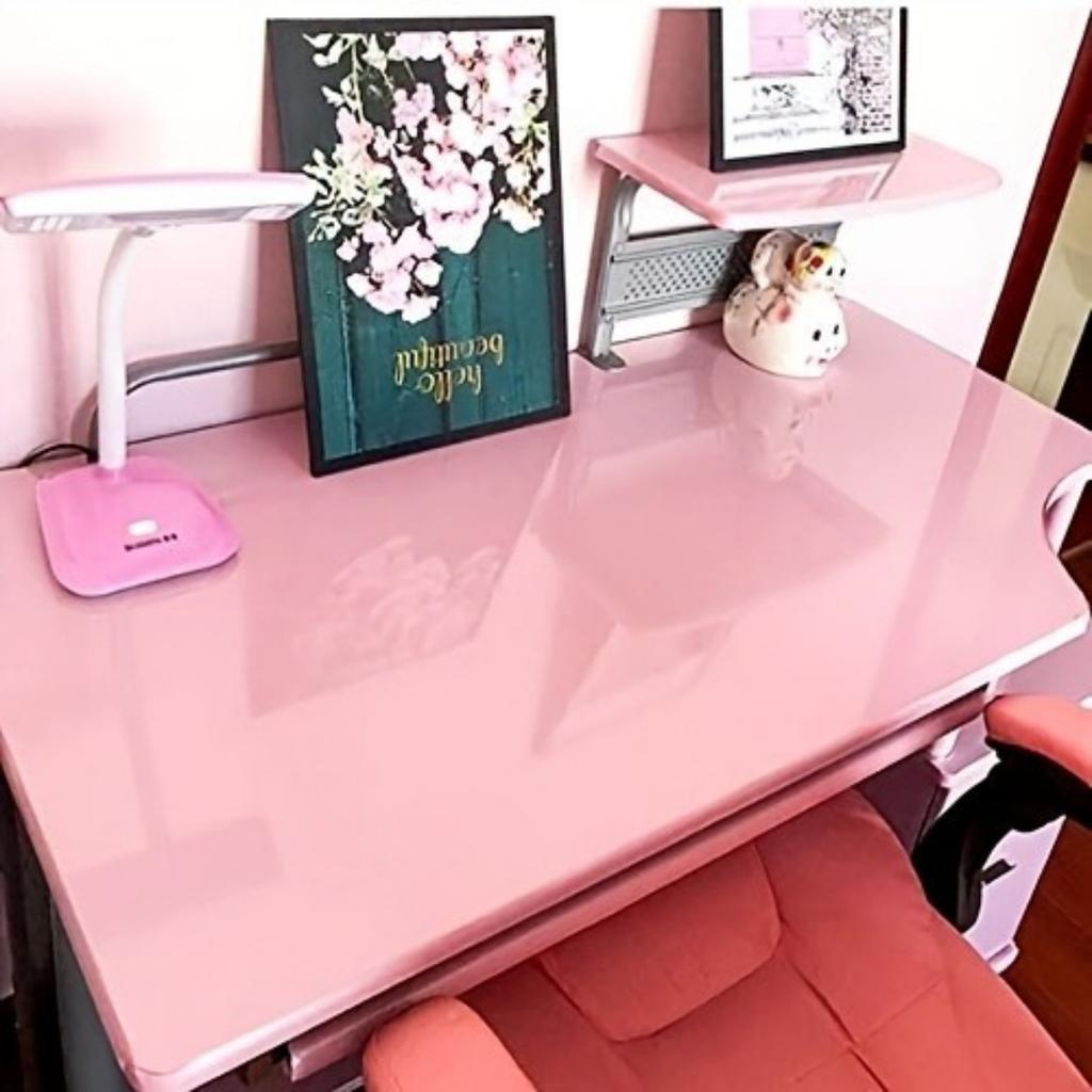 PVC Perlmuttfolie Wasserdichte Tapete Zimmer DIY Selbstklebend Rosa/Weiß Kleiderschrank Küche Hochglanz Kleben Möbel Wandaufkleber