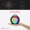 LLR096 Ball Shape USB Mini Desktop Speaker 5W Wired Subwoofer with RGB Light for PC Laptop