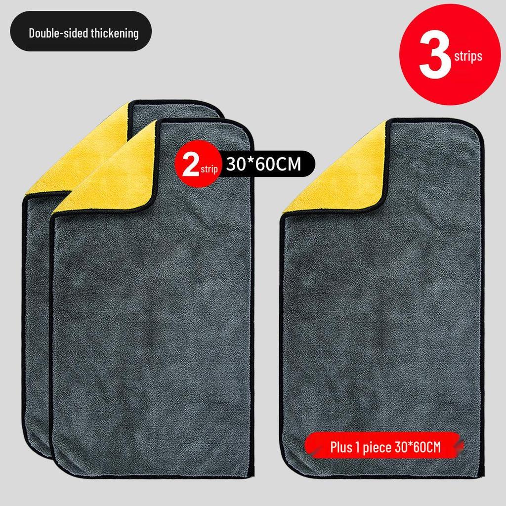 Advanced Lint-Free Car Wash Towel: Thick, Absorbent, Large, and Watermark-Free
