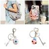 Stylish Beaded Eye Keychain Multifuntional Jewelry Fashion Bag Accessory Portable Key Holder Haloween Theme Key Ornament