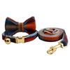 Plaid Series Engravable Pet Collar with Bell - For Cats & Dogs