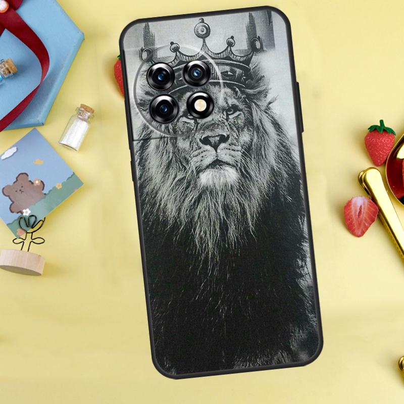 

Lion Animal Case For OnePlus 13R 12R 10R 15 13 12 11 10 9 13T 10T 8T Nord CE 5 2 3 4 Lite N20 N30 Cover OnePlus Nord CE 2