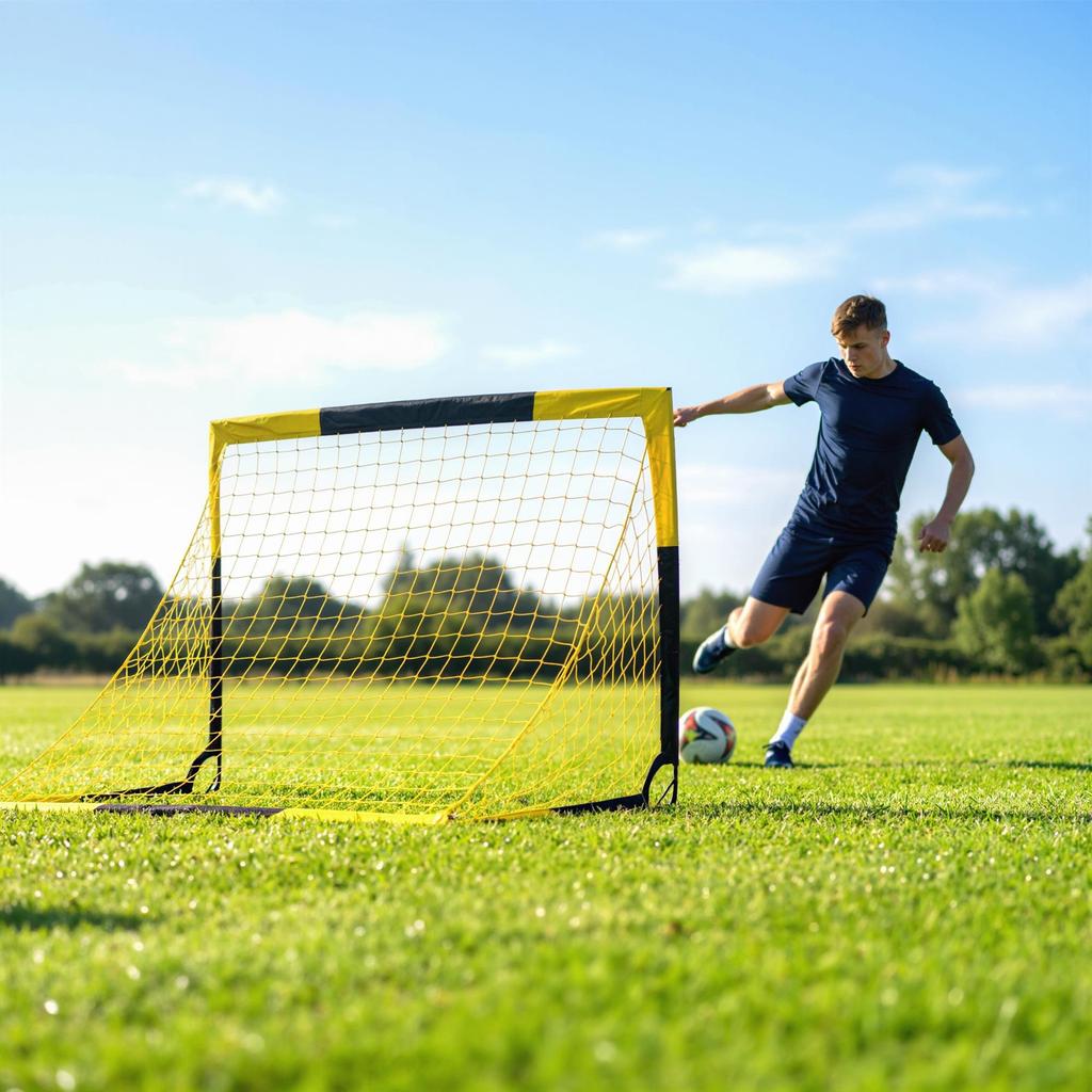 5 X 3.5ft Pop Up Football Goal with Carry Bag, Easy Setup