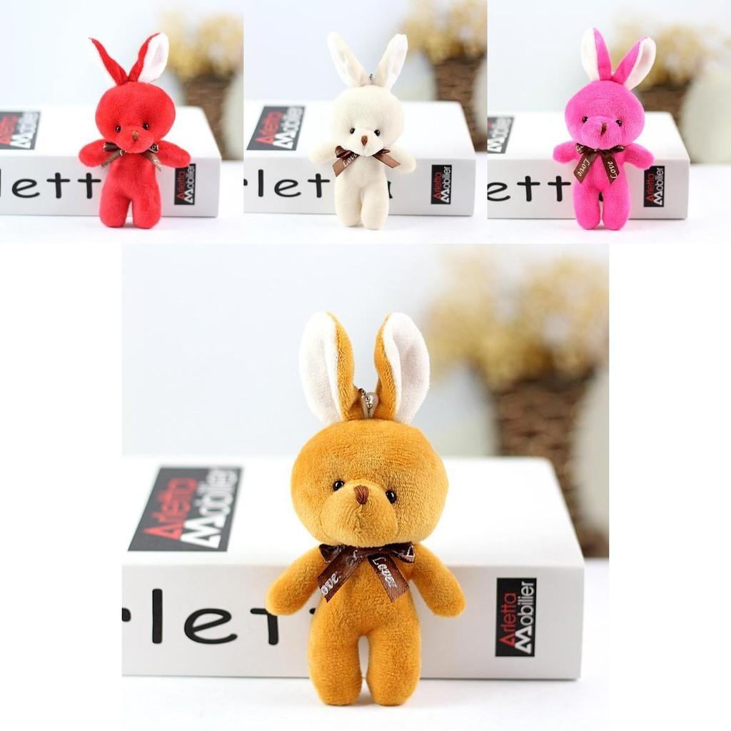 Plush Soft Premium Bunny Keychain In Various Colors Perfect For Wedding Tossing