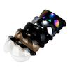 Visores Universales para Motocicletas Estilo Piloto Retro Estándar de 3 Botones de Presión Abatibles Hacia Arriba Abajo Casco Abierto Parabrisas Duradero