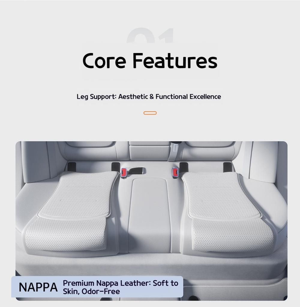 For BMW 3 4 5 Series X3 X5 X6 X1 X2 X4 G60 G20 G45 G05 G06 F48 F39 G02 CarSeat Cushion Leg Rest Integrated Leg Drag Seat Cushion