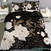 Classic Floral Patter 3D Printed Quilt Cover Retro Elegant Home Textiles Soft Duvet Cover Pillowcases Spring Theme Bedding Set