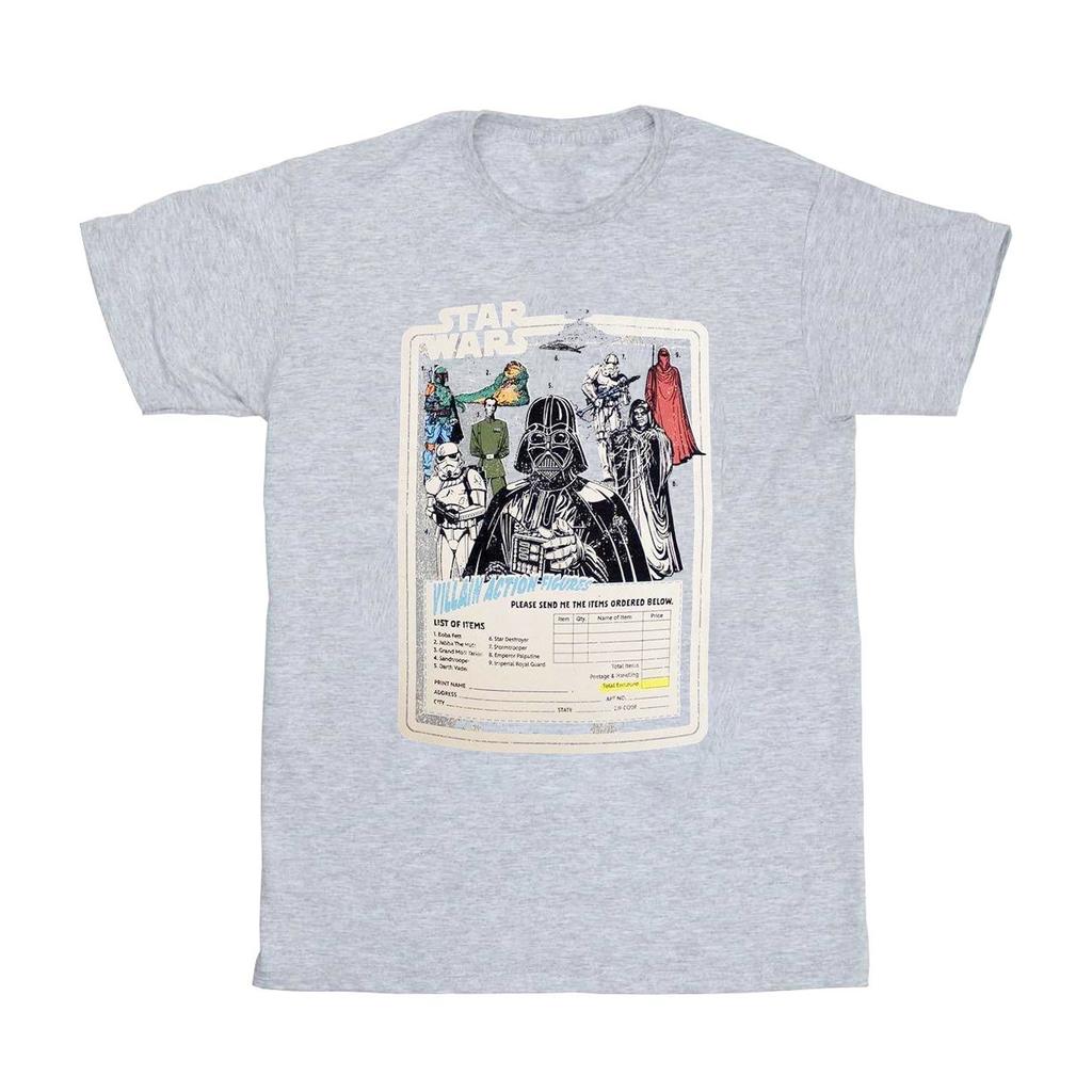 STAR WARS Unisex Adult Villain Action Figures T-Shirt