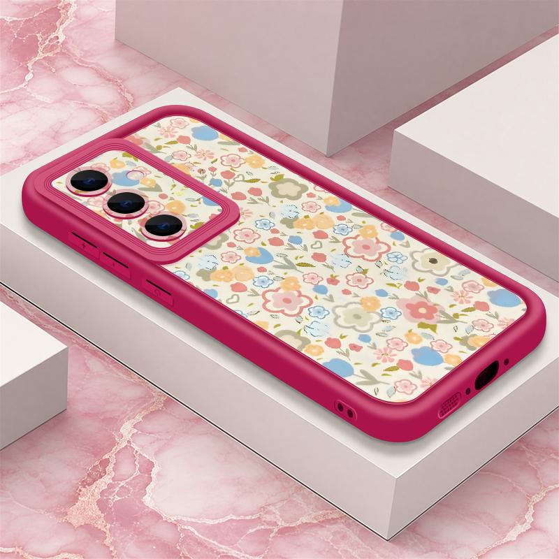 Pastoral Wildflower Case For Samsung S26 S25 Ultra S24 S23 S22 S21 FE A18 A54 A55 A16 A26 A36 A56 A17 A27 A37 A57 5G Shockproof Bumper Cover