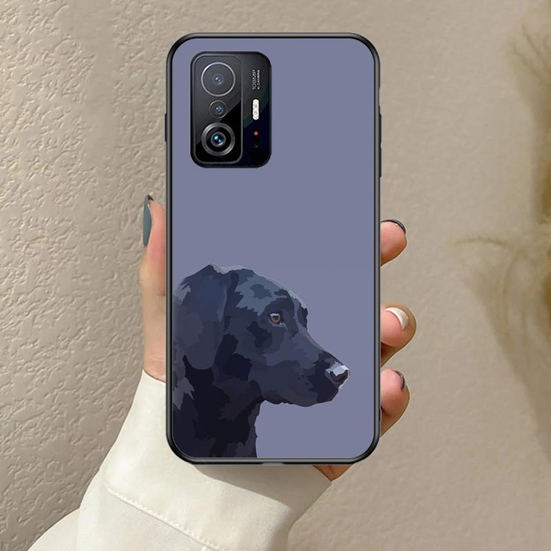Black Labrador Dog Funda For POCO F5 F3 M5s C40 F4 GT X3 X4 X5 Pro Case For Xiaomi 12 13 Lite 11T 12T Pro 12X