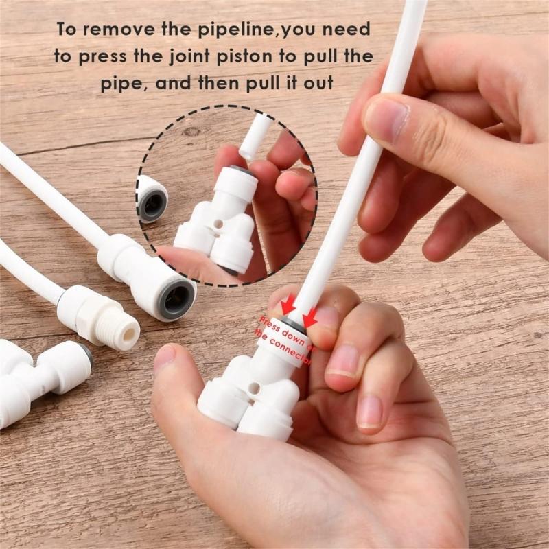 Essential Water Connection Set 10m Refrigerator Water Pipe Water Hose Connectors 10m Tubing Set for Side by Side Fridges