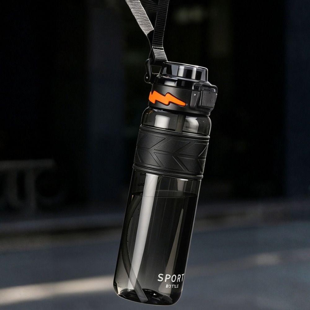 with Straw Student Water Bottle 750/1000ML Outdoor Water Bottle Portable Fitness Kettle Summer