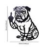 Metal Dog Garden Decor Multifunction Funny Easy Install Statue Black Puppy Garden Stake for Outside Party Walkway Lawn Backyard