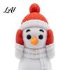Decorative Winter Desk Accessory 3D Printed Snowman Figurine See No Evil Speak Hear Cute Home Decor Christmas Ornament for Holiday And Office