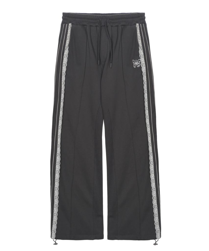 Nigaennikol Butterfly Lace Sweat Pants_Charcoal