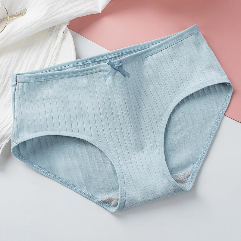 

4 шт./комплект трусы хлопковые женские антибактериальные с низкой талией женские трусы дышащие большие размеры трусы хлопковые женские XXL синий