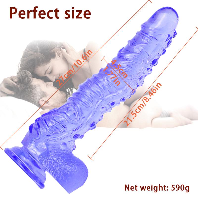 Female Artificial Dildo Crystal Transparent Dildo Adult Masturbator
