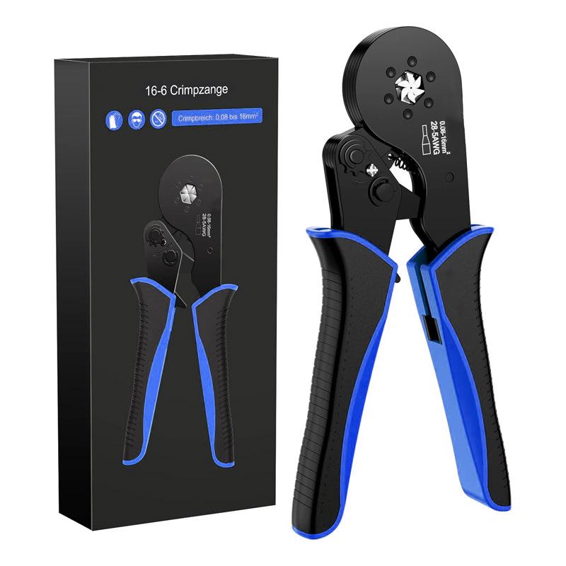 HSC8 6-4 Insulated Tubular Terminal Crimping Pliers Set