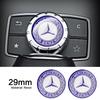 1 Stück 29mm Klebeaufkleber für kleine Mediensteuerung am Auto für Mercedes Benz A C E R M Klasse CLA GLA AMG W204 W210 W124 W205 W203 Auto Gadgets
