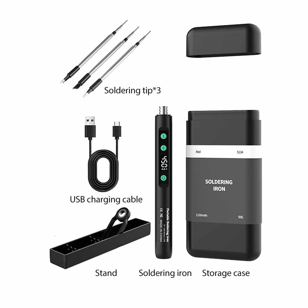 Speed Heating Electric Iron Solder Adjustable Temperature Welding Tool Kit Pen Electronics Repair